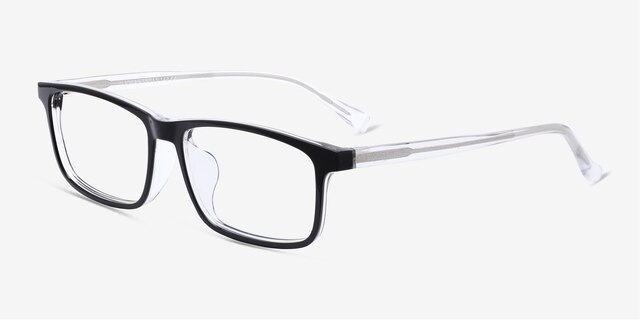 Jonas Black   Clear AcetateEyeglass Frames from EyeBuyDirect, Angle View