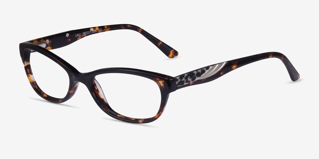Lali Écailles AcétateMontures de lunettes de vue d'EyeBuyDirect, Vue d'Angle