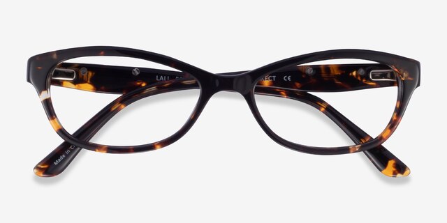 Lali Écailles AcétateMontures de lunettes de vue d'EyeBuyDirect, Vue Rapprochée