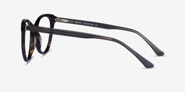 Cloris Black Tortoise AcetateEyeglass Frames from EyeBuyDirect, Side View
