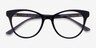 Cloris Black Tortoise AcetateEyeglass Frames from EyeBuyDirect, Closed View