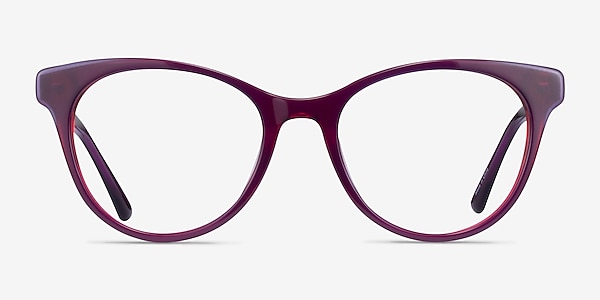 Cloris Purple Red Acetate Eyeglass Frames
