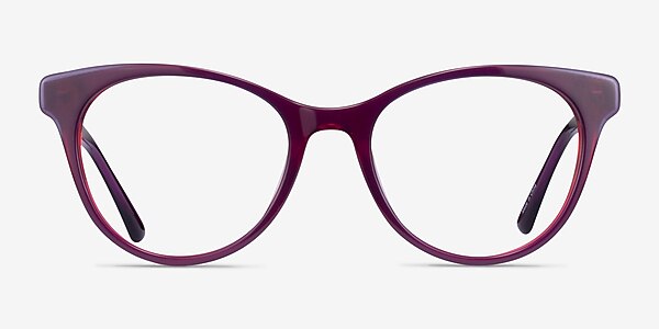 Cloris Purple Red Acétate Montures de lunettes de vue