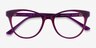 Cloris Purple Red AcetateEyeglass Frames from EyeBuyDirect, Closed View