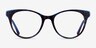Cloris Blue Tortoise AcetateEyeglass Frames from EyeBuyDirect, Front View