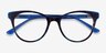 Cloris Blue Tortoise AcetateEyeglass Frames from EyeBuyDirect, Closed View