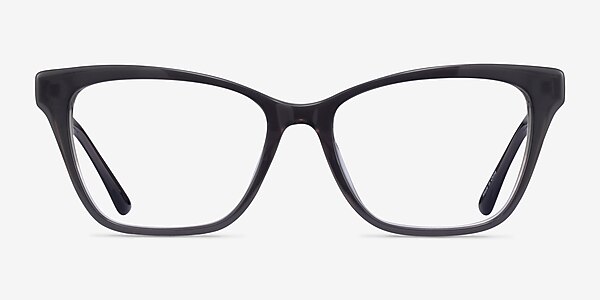 Jelly Clear Gray Acetate Eyeglass Frames