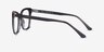 Jelly Clear Gray AcetateEyeglass Frames from EyeBuyDirect, Side View