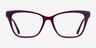 Jelly Clear Purple Red AcetateEyeglass Frames from EyeBuyDirect, Front View