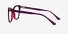 Jelly Clear Purple Red AcetateEyeglass Frames from EyeBuyDirect, Side View