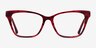 Jelly Red Tortoise AcetateEyeglass Frames from EyeBuyDirect, Front View
