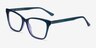 Jelly Teal Purple AcetateEyeglass Frames from EyeBuyDirect, Angle View