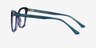 Jelly Teal Purple AcetateEyeglass Frames from EyeBuyDirect, Side View