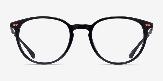 Sammy Black AcetateEyeglass Frames from EyeBuyDirect, Front View
