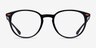Sammy Black AcetateEyeglass Frames from EyeBuyDirect, Front View