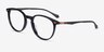 Sammy Black AcetateEyeglass Frames from EyeBuyDirect, Angle View