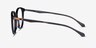 Sammy Black AcetateEyeglass Frames from EyeBuyDirect, Side View