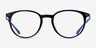Sammy Tortoise Blue AcetateEyeglass Frames from EyeBuyDirect, Front View
