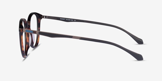 Sammy Tortoise Black AcetateEyeglass Frames from EyeBuyDirect, Side View