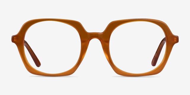 Faubourg Orange AcetateEyeglass Frames from EyeBuyDirect, Front View