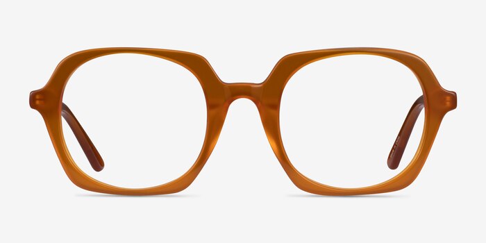 Faubourg Orange Acetate Eyeglass Frames from EyeBuyDirect