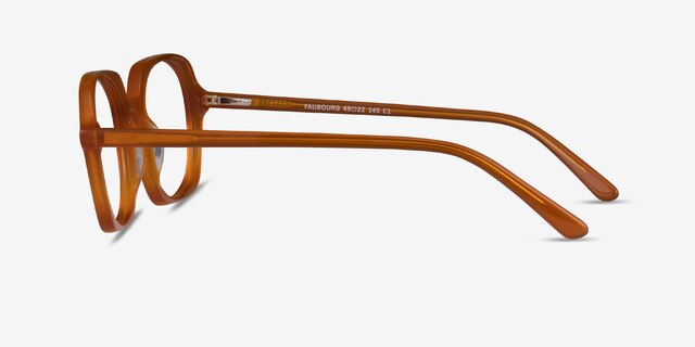 Faubourg Orange AcetateEyeglass Frames from EyeBuyDirect, Side View