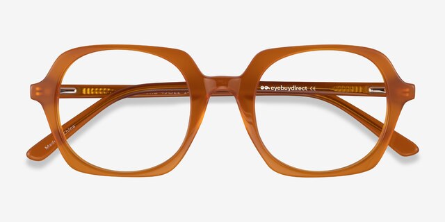 Faubourg Orange AcetateEyeglass Frames from EyeBuyDirect, Closed View
