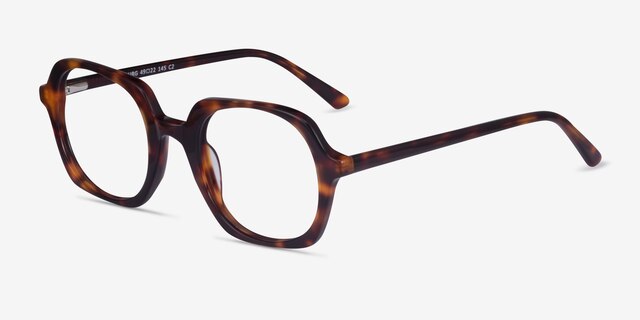 Faubourg Tortoise AcetateEyeglass Frames from EyeBuyDirect, Angle View