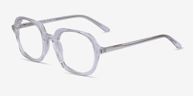 Faubourg Transparent AcétateMontures de lunettes de vue d'EyeBuyDirect, Vue d'Angle
