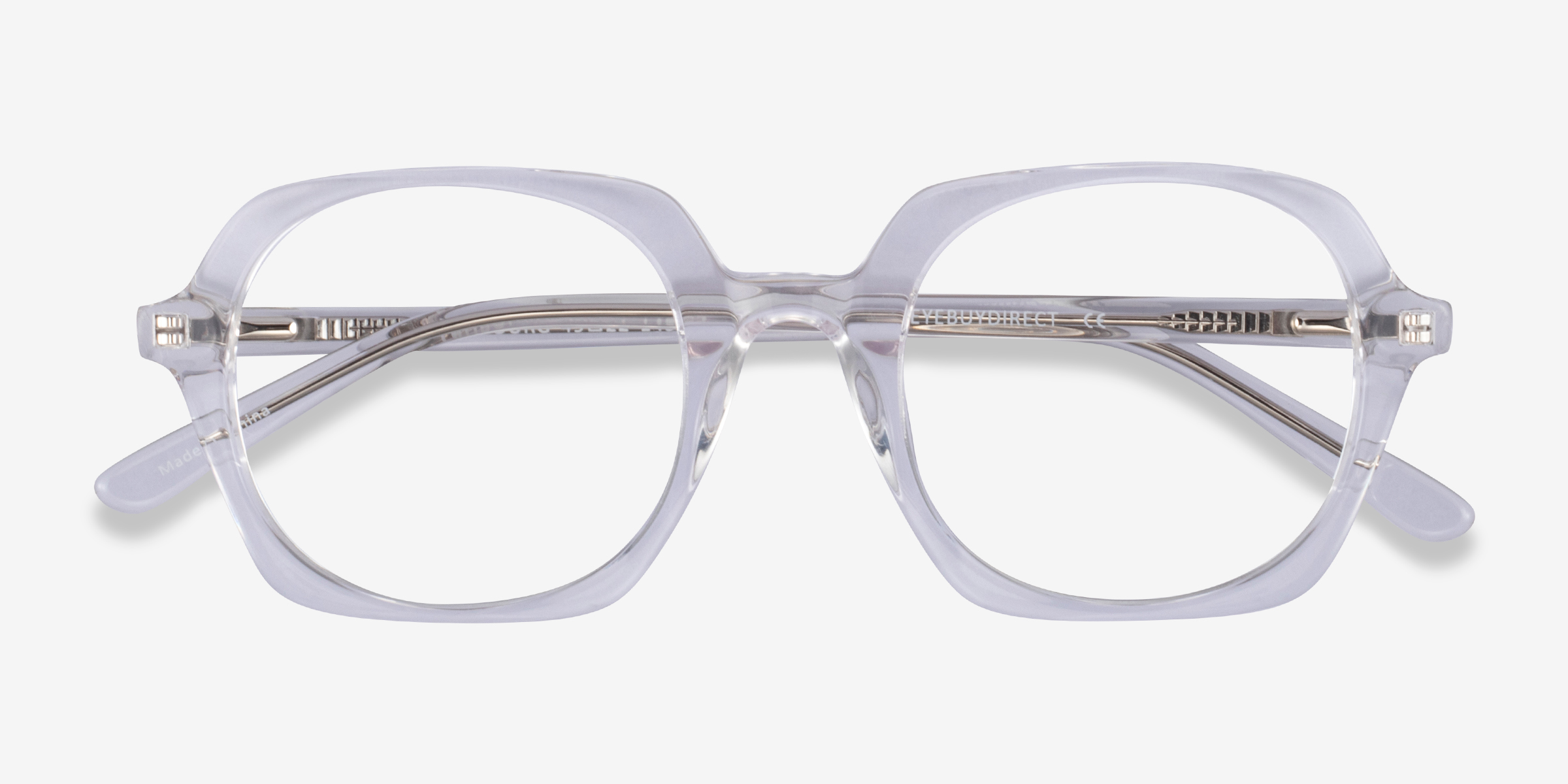 Faubourg Geometric Clear Full Rim Eyeglasses | Eyebuydirect