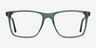 Francisco Clear Green AcetateEyeglass Frames from EyeBuyDirect, Front View
