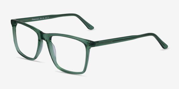 Clear Green Francisco -  Acetate Eyeglasses