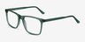 Francisco Clear Green AcetateEyeglass Frames from EyeBuyDirect, Angle View