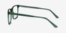 Francisco Clear Green AcetateEyeglass Frames from EyeBuyDirect, Side View