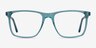 Francisco Clear Blue AcetateEyeglass Frames from EyeBuyDirect, Front View