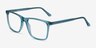 Francisco Clear Blue AcetateEyeglass Frames from EyeBuyDirect, Angle View