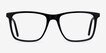 Francisco Black AcetateEyeglass Frames from EyeBuyDirect, Front View