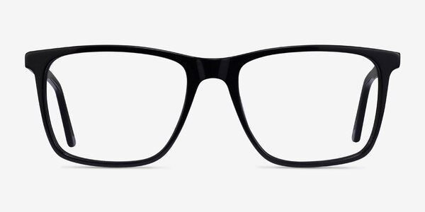 Francisco Noir Acétate Montures de lunettes de vue