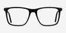 Francisco Black AcetateEyeglass Frames from EyeBuyDirect, Front View