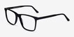 Francisco Black AcetateEyeglass Frames from EyeBuyDirect, Angle View