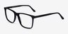 Francisco Black AcetateEyeglass Frames from EyeBuyDirect, Angle View