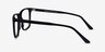 Francisco Black AcetateEyeglass Frames from EyeBuyDirect, Side View