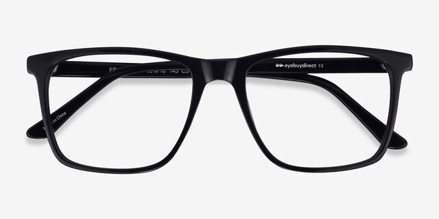 Francisco Black AcetateEyeglass Frames from EyeBuyDirect, Closed View