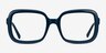 Provence Dark Blue AcetateEyeglass Frames from EyeBuyDirect, Front View