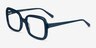 Provence Dark Blue AcetateEyeglass Frames from EyeBuyDirect, Angle View