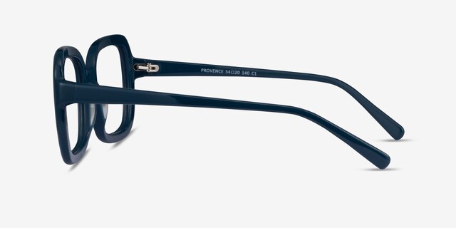Provence Dark Blue AcetateEyeglass Frames from EyeBuyDirect, Side View