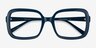 Provence Dark Blue AcetateEyeglass Frames from EyeBuyDirect, Closed View
