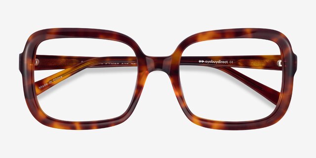 Provence Tortoise AcetateEyeglass Frames from EyeBuyDirect, Closed View