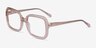 Provence Champagne AcetateEyeglass Frames from EyeBuyDirect, Angle View