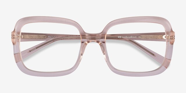 Provence Champagne AcetateEyeglass Frames from EyeBuyDirect, Closed View